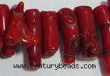 CCB65 16 inches irregular red coral beads Wholesale