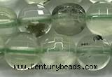 CCB728 15.5 inches 8mm faceted coin prehnite gemstone beads