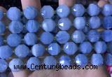 CCB853 15.5 inches 11*12mm faceted aquamarine beads wholesale