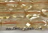 CCB920 15.5 inches 6*8mm faceted oval citrine beads