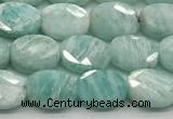 CCB925 15.5 inches 6*8mm faceted oval amazonite beads