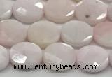 CCB937 15.5 inches 8*10mm faceted oval pink opal beads