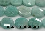 CCB938 15.5 inches 8*10mm faceted oval amazonite beads