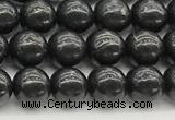 CCB965 15 inches 6mm round shungite gemstone beads wholesale