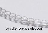 CCC01 15 inches 6mm round white crystal beads Wholesale