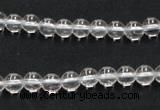 CCC200 15.5 inches 4mm round AB grade natural white crystal beads