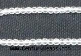 CCC250 15.5 inches 4mm faceted round grade A natural white crystal beads