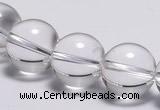 CCC31 15.5 inches 12mm round synthetic white crystal beads