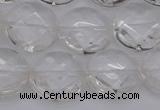 CCC506 15.5 inches 16mm faceted coin natural white crystal beads