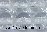 CCC638 15 inches 10mm round white crystal beads, 2mm hole