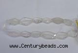 CCC755 15.5 inches 18*25mm - 25*35mm freeform white crystal beads