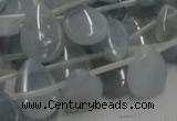 CCE07 16 inches 13*18mm flat teardrop celestite gemstone beads