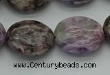 CCG105 15.5 inches 18*20mm oval charoite gemstone beads