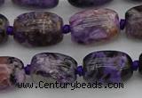 CCG112 15.5 inches 12*16mm drum charoite gemstone beads