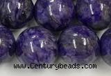 CCG313 15.5 inches 12mm round dyed charoite beads wholesale