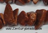 CCH301 34 inches 8*12mm goldstone chips gemstone beads wholesale