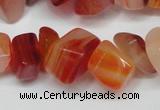 CCH303 34 inches 8*12mm red agate chips gemstone beads wholesale