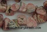 CCH619 15.5 inches 6*8mm - 10*14mm rhodochrosite chips gemstone beads