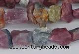 CCH707 15.5 inches 6*8mm - 10*14mm watermelon tourmaline chips beads