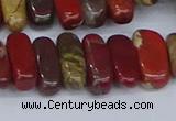 CCH716 15.5 inches 5*10mm - 5*15mm apple jasper chips beads