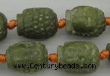 CCJ231 15.5 inches 13*18mm carved buddha China jade beads