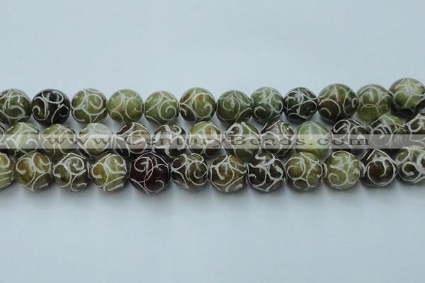 CCJ306 15.5 inches 16mm round China jade beads wholesale