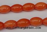 CCN110 15.5 inches 10*14mm rice candy jade beads wholesale