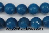 CCN1205 15.5 inches 14mm faceted round candy jade beads wholesale