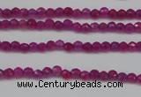 CCN1310 15.5 inches 3mm faceted round candy jade beads wholesale