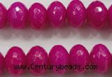 CCN1366 15.5 inches 10*14mm faceted rondelle candy jade beads