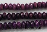 CCN1373 15.5 inches 5*8mm faceted rondelle candy jade beads