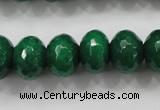 CCN1416 15.5 inches 10*14mm faceted rondelle candy jade beads