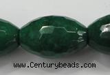 CCN1488 15.5 inches 20*30mm faceted rice candy jade beads wholesale