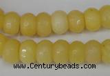 CCN151 15.5 inches 8*12mm faceted rondelle candy jade beads