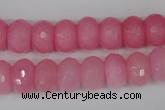 CCN152 15.5 inches 8*12mm faceted rondelle candy jade beads