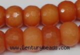 CCN162 15.5 inches 12*16mm faceted rondelle candy jade beads