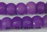 CCN168 15.5 inches 12*16mm faceted rondelle candy jade beads