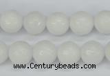 CCN1804 15 inches 12mm faceted round candy jade beads wholesale