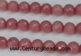 CCN1832 15 inches 8mm faceted round candy jade beads wholesale