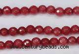 CCN1840 15 inches 4mm faceted round candy jade beads wholesale