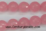 CCN1854 15 inches 12mm faceted round candy jade beads wholesale