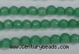 CCN1881 15 inches 6mm faceted round candy jade beads wholesale