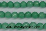 CCN1882 15 inches 8mm faceted round candy jade beads wholesale