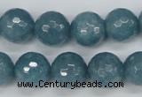 CCN1915 15 inches 14mm faceted round candy jade beads wholesale