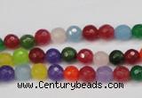 CCN1980 15 inches 4mm faceted round candy jade beads wholesale