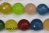 CCN1985 15 inches 14mm faceted round candy jade beads wholesale