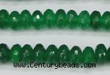 CCN1998 15 inches 6*10mm faceted rondelle candy jade beads wholesale