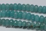 CCN2101 15.5 inches 5*8mm faceted rondelle candy jade beads