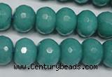 CCN2104 15.5 inches 10*14mm faceted rondelle candy jade beads