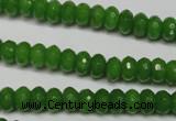 CCN2106 15.5 inches 4*6mm faceted rondelle candy jade beads